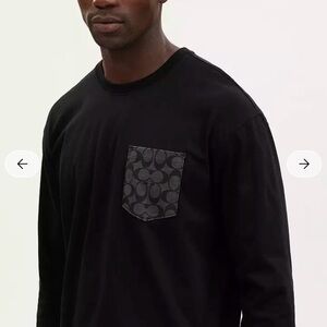 Coach Men’s Black Long Sleeve Tee size XXXL